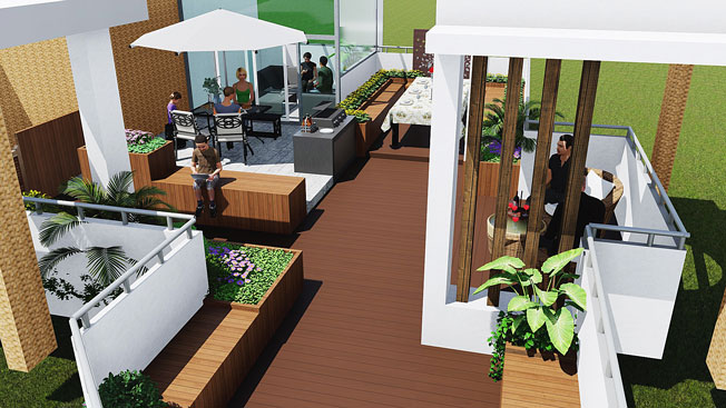 楊先生屋頂花園施工案例