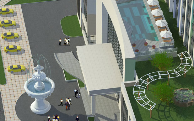 大廈群樓屋頂花園設(shè)計項目